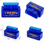 scanner automotivo xiongzhi obd2 mini azul elm327 e-bi