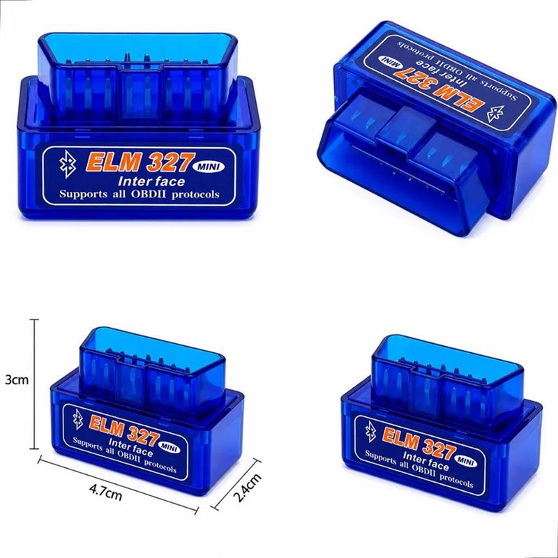 scanner automotivo xiongzhi obd2 mini azul elm327 e-bi