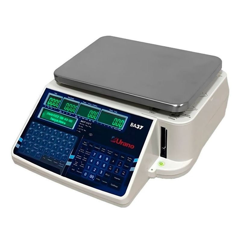 balança urano ba37 31kg com etiquetadora bivolt branco (mp)