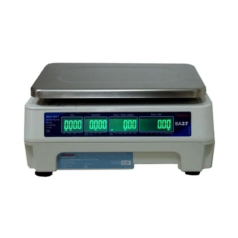 balança urano ba37 31kg com etiquetadora bivolt branco (mp)