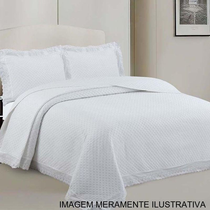 colcha king camesa renascença 3 peças 280x260cm sortido (mp)