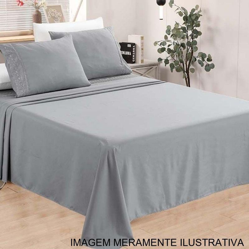 jogo de cama casal camesa renascença 3 peças sortido 12040 (mp)