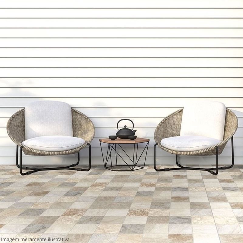 piso cerâmico retificado rocha cerâmica r7089 70x70cm caixa 3,43m² (mp)