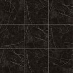 piso cerâmico retificado polido rochamaxx marmo nero 82x82cm caixa 2,70m² (mp)