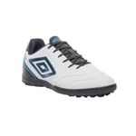 chuteira society nº 40 umbro attak iii branco e azul (mp)