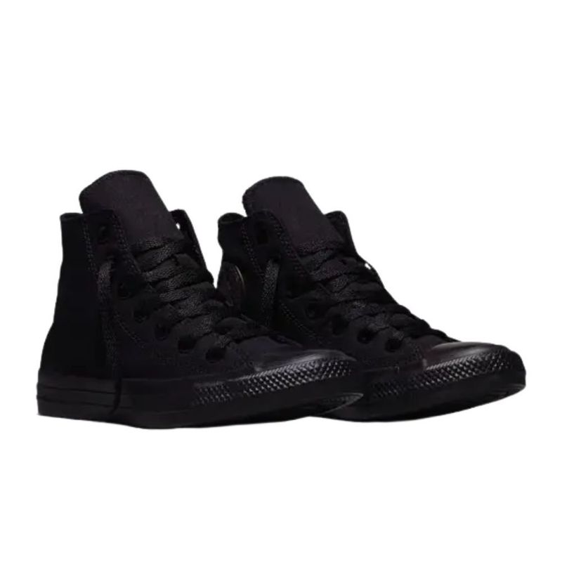 tênis casual feminino nº 36 converse all star cano alto monochrome chuck taylor preto (mp)