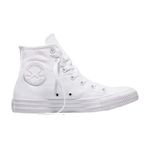 tênis casual masculino nº 42 converse all star cano alto monochrome chuck taylor branco (mp)