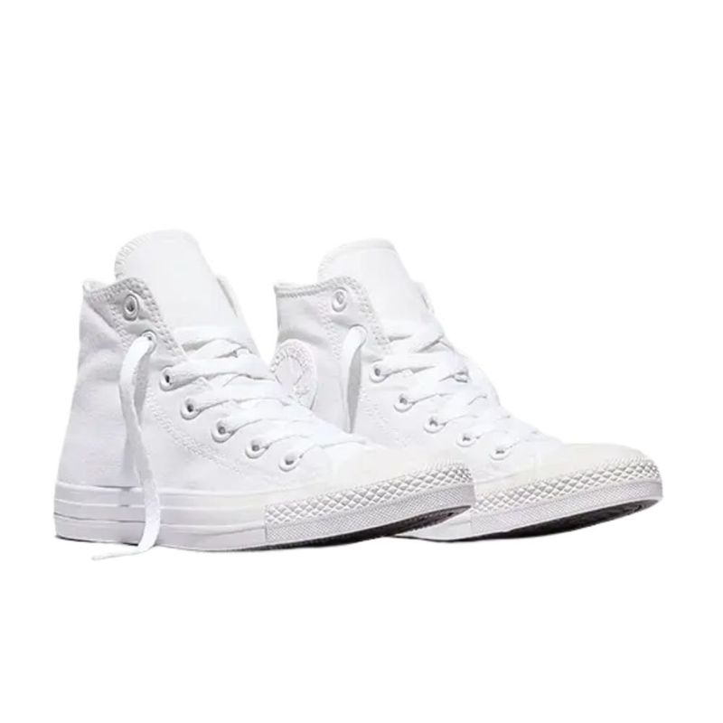 tênis casual masculino nº 42 converse all star cano alto monochrome chuck taylor branco (mp)