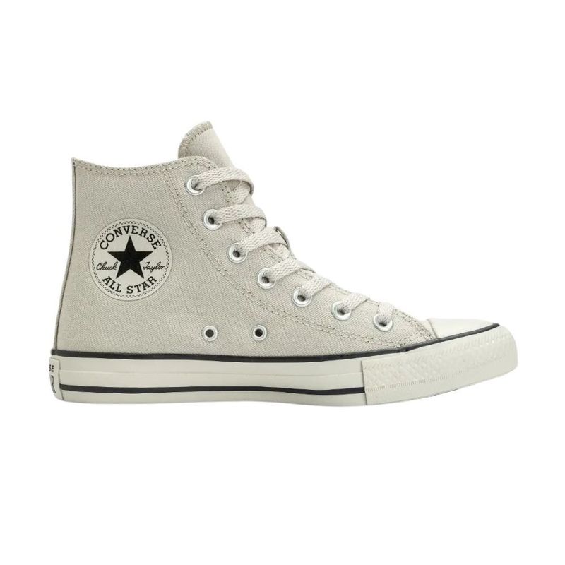 tênis casual feminino nº 36 converse all star cano alto chuck taylor bege (mp)