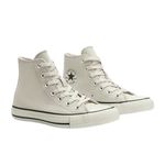 tênis casual feminino nº 37 converse all star cano alto chuck taylor bege (mp)