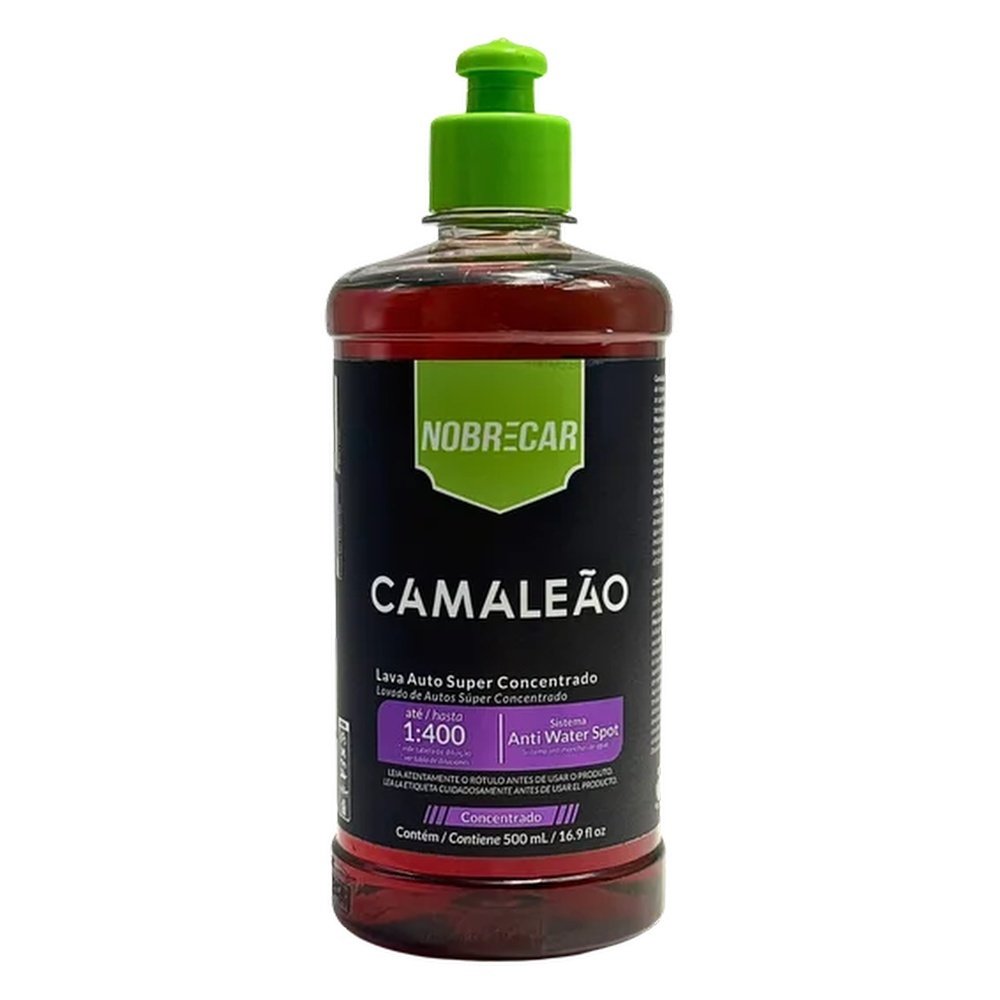 Shampoo Automotivo Nobrecar Camaleão Super Concentrado pH Neutro 500ml (MP)