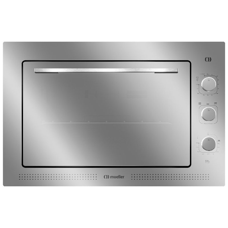 forno elétrico de embutir mueller 50 litros espelhado mfe50k 127v