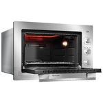 forno elétrico de embutir mueller 50 litros espelhado mfe50k 127v