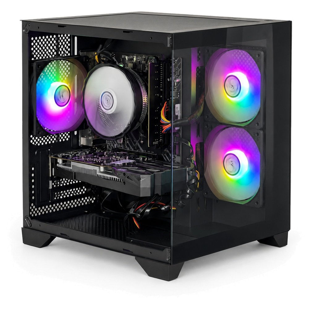 PC Gamer BrazilPC Intel Core i3-12100F VGA RTX 3050 MB H610 16GB DDR4 SSD 480GB Fonte 500W 80 Plus Preto
