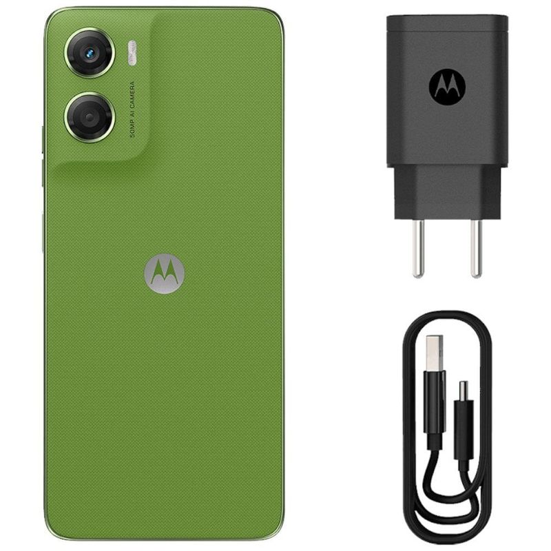 smartphone motorola g06 verde 256gb tela 6.9" câmera 50mp 4gb ram