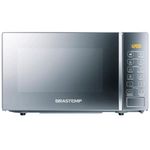 micro-ondas brastemp 20 litros com funções pré-preparo inox espelhado bms20arana