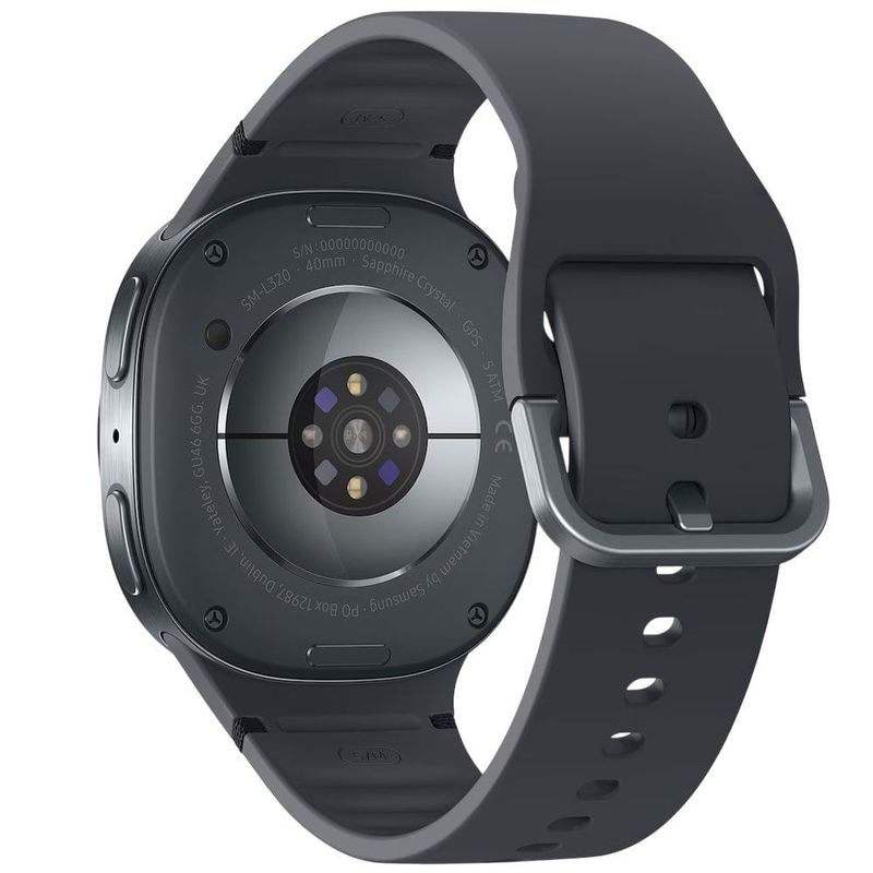 smartwatch samsung galaxy watch8 bluetooth 40mm galaxy ai tela em cristal de safira cor grafite