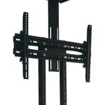 suporte de piso para tv multivisão 42" a 65" com suporte receptor preto ped-4265 (mp)