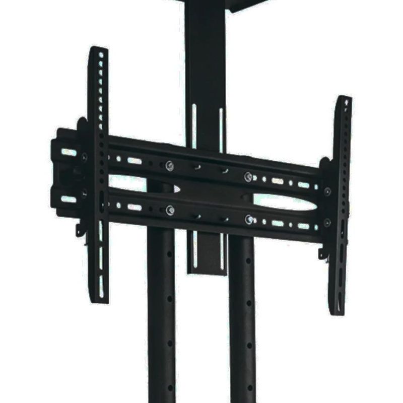 suporte de piso para tv multivisão 42" a 65" com suporte receptor preto ped-4265 (mp)