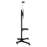 suporte de piso para tv multivisão 42" a 65" com suporte receptor preto ped-4265 (mp)