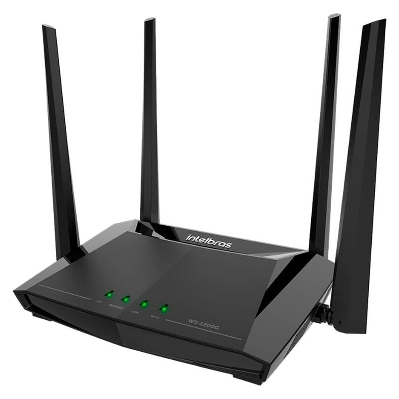 roteador wireless intelbras w5-1200g dual band 1200mbps preto 4750240 (mp)