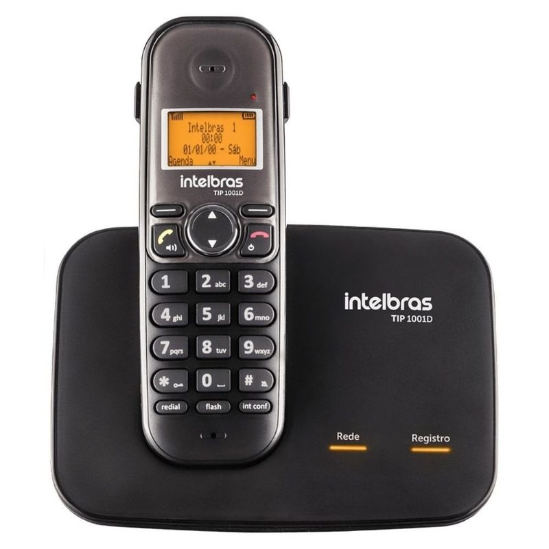 telefone sem fio intelbras tip 1001d 4061001 (mp)