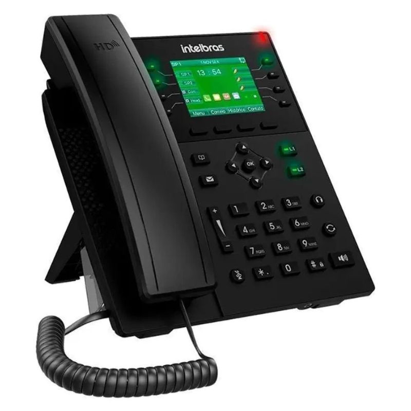 telefone ip intelbras v5502+ hd bluetooth preto 4060018 (mp)