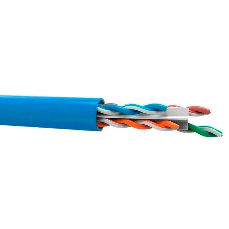 cabo de rede utp cat6 intelbras 4 pares caixa 305m azul ig6caz (mp)