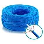 cabo de rede utp cat6 intelbras 4 pares caixa 305m azul ig6caz (mp)