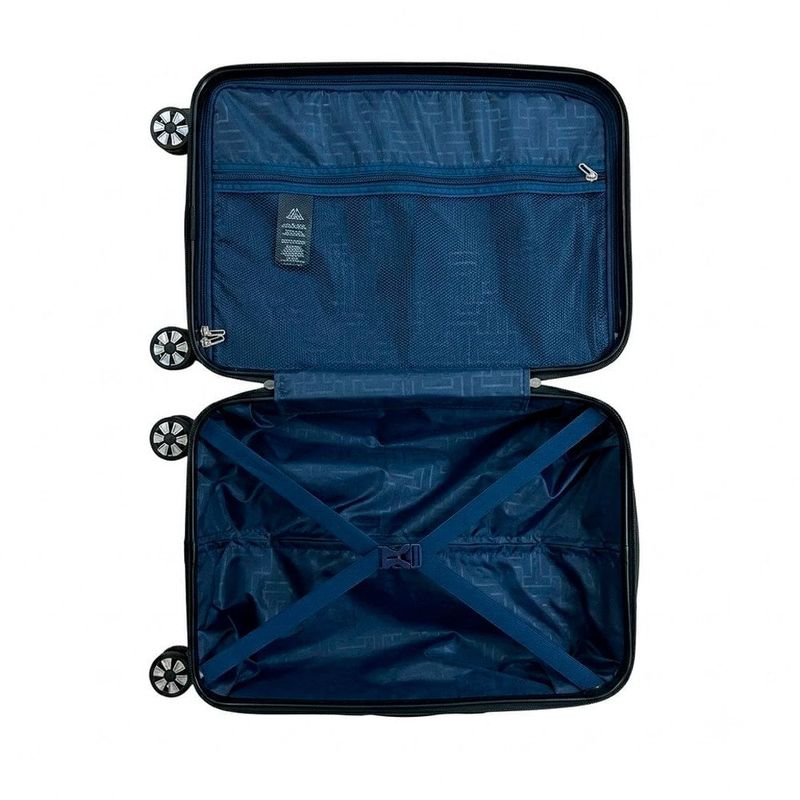 mala de viagem maxlog 56x36x23cm com cadeado azul (mp)