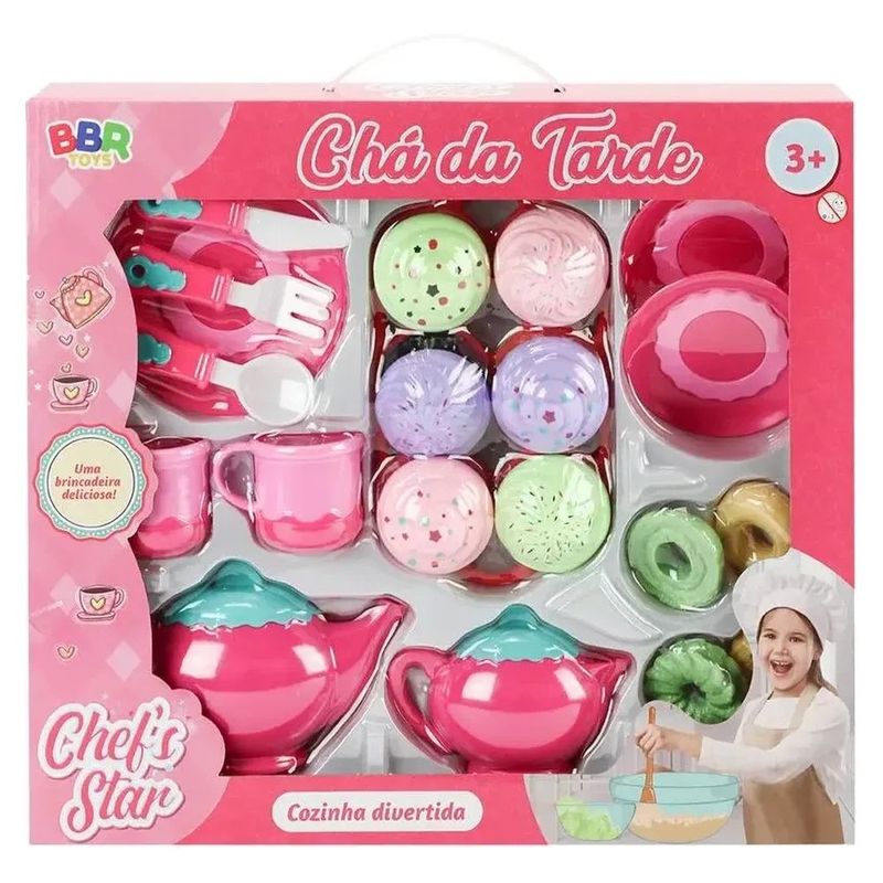 brinquedo comidinha chá da tarde bbr r3431