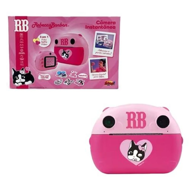 brinquedo zoop câmera divertida rebecca bonbon rb01425