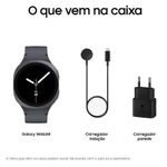 samsung galaxy watch8 smartwatch 44mm bt galaxy ai tela em cristal de safira gps de dupla frequência monitoramento avançado