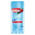 desodorante em gel antitranspirante secret fresh defense berry 73g