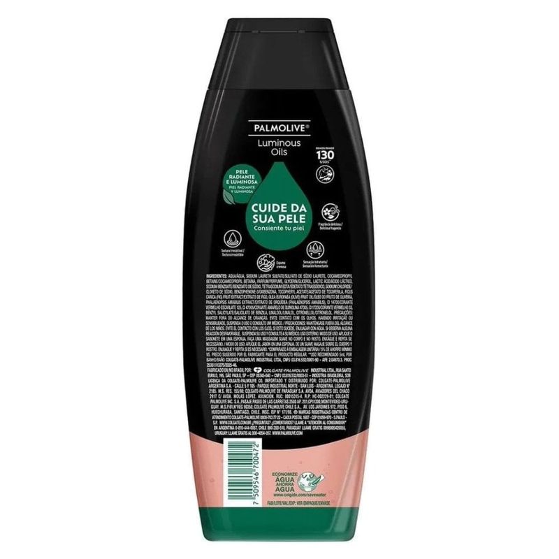 sabonete líquido palmolive luminous oil figo e orquídea 650ml