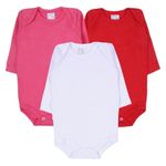 kit body manga longa mub 3 peças m sortido (mp)