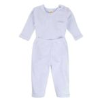 conjunto para bebê puro carinho g body branco (mp)