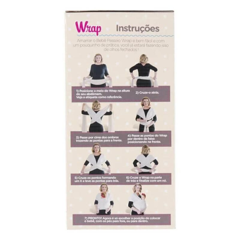 canguru para bebê wrap passeio magenta (mp)
