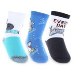kit meia infantil selene 3 pares nº 25-28 azul marinho (mp)