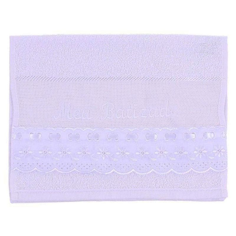 toalha de boca art bebê meu batizado branco (mp)