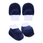 kit enxoval chutinho 2 peças azul marinho (mp)