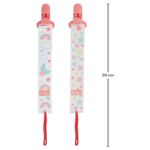 kit prendedor de chupeta buba 2 peças estrela rosa (mp)