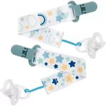 kit prendedor de chupeta buba 2 peças estrela azul (mp)
