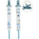 kit prendedor de chupeta buba 2 peças estrela azul (mp)