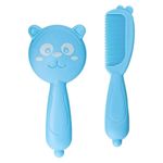 kit pente e escova new baby urso azul (mp)