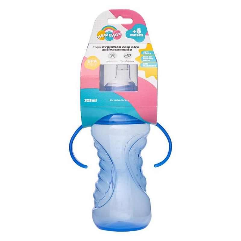 copo new baby com alça 325ml azul (mp)