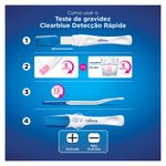 teste de gravidez clearblue detecção rápida 1 unidade