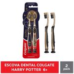 escova de dente infantil colgate harry potter ultra macia 2 unidades