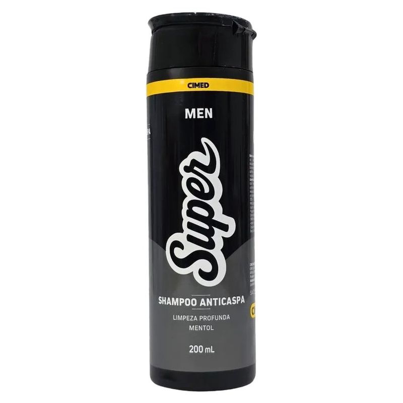 shampoo anticaspa men super cimed mentol 200ml