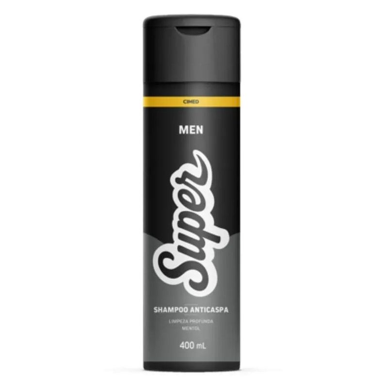 shampoo anticaspa men super cimed mentol 400ml